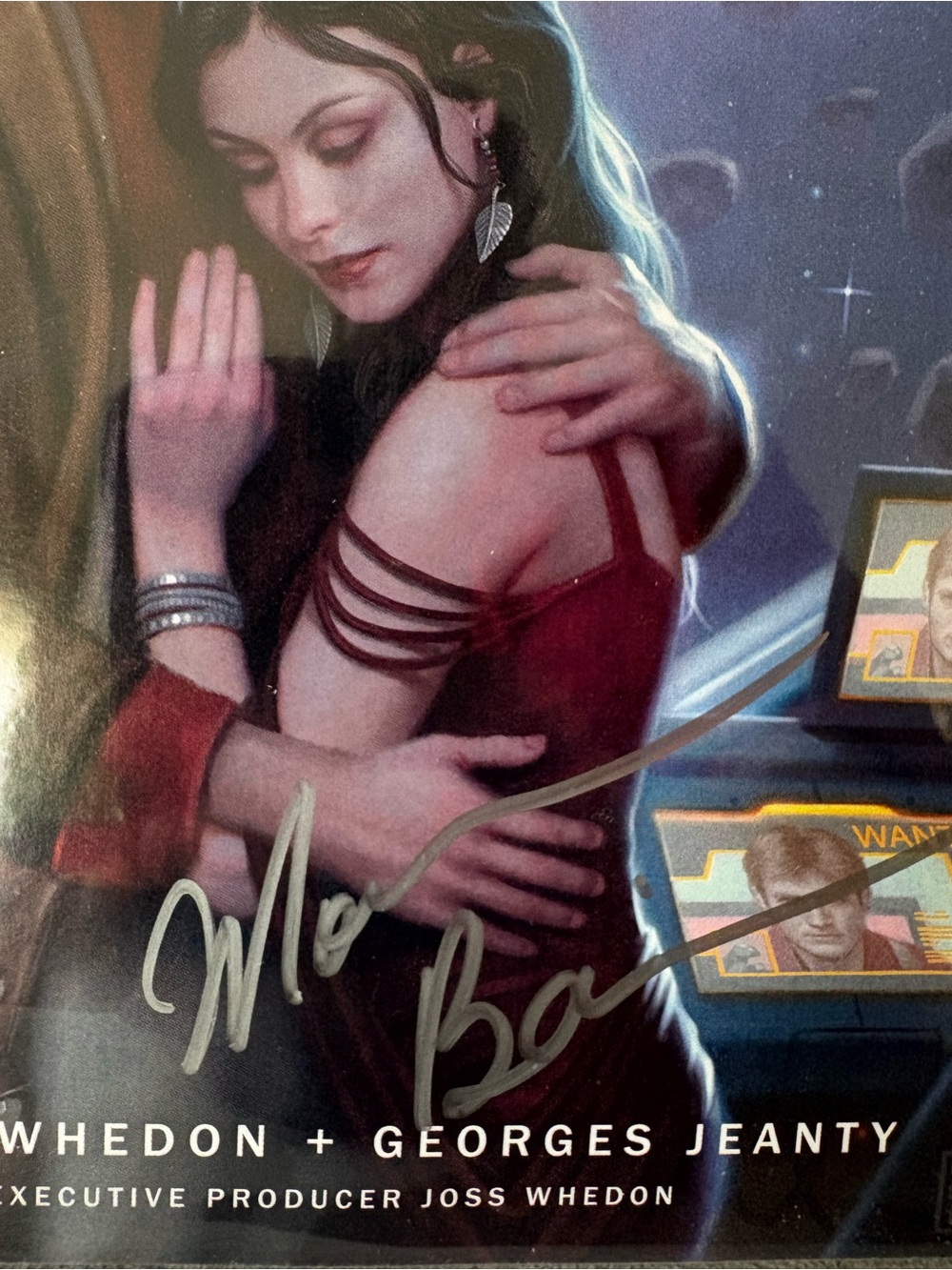 Serenity Firefly Class O3-k64 Leaves In The Wind 1 Signed Morena Baccarin Dark - Picture 5 of 6